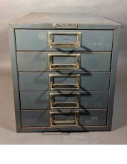 画像2: 1950-60's "Art Steel Co. N.Y." 5-Drawer Cabinet (2)