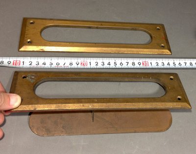 画像2: 1940-50's【 + CHURCH + 】Steel Mail Slot w/ Inner Trim