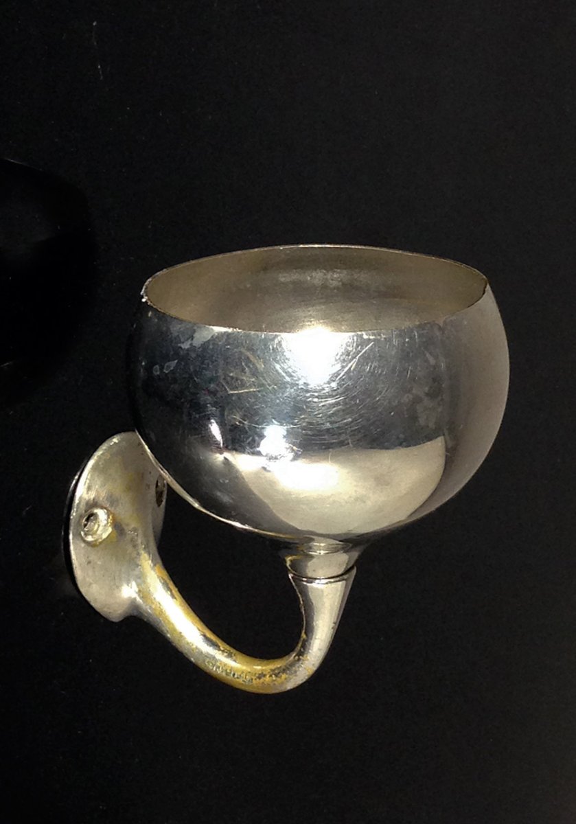 画像1: 1900-20's "San-O-La"  Cast Brass Cup Holder (1)