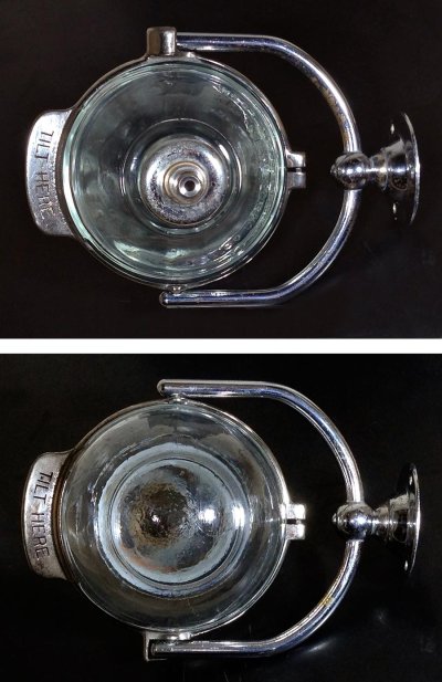 画像3: 1910-20's "N.Y." Glass Liquid Soap Dispenser