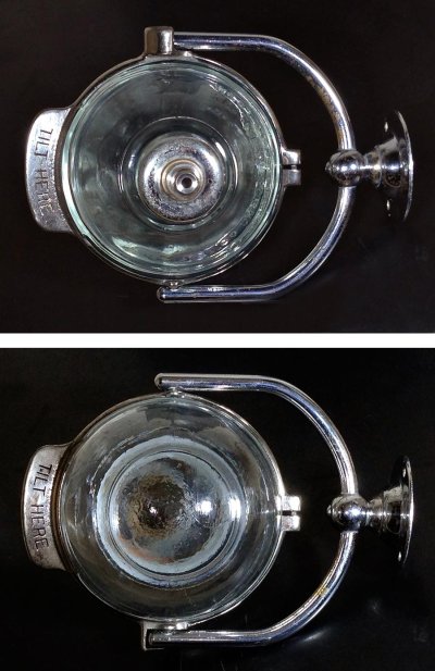 画像3: 1910-20's "N.Y." Glass Liquid Soap Dispenser