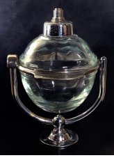 画像2: 1910-20's "N.Y." Glass Liquid Soap Dispenser (2)