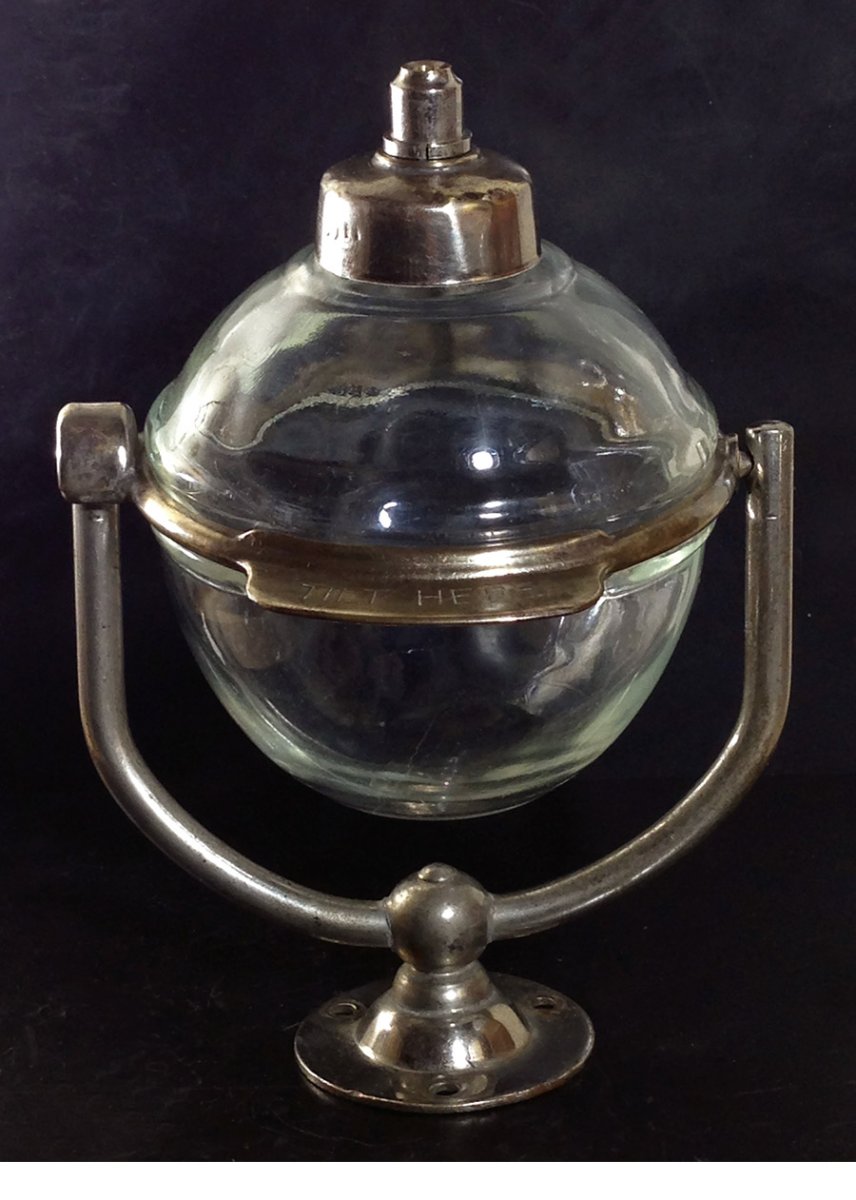 画像2: 1910-20's "N.Y." Glass Liquid Soap Dispenser (2)