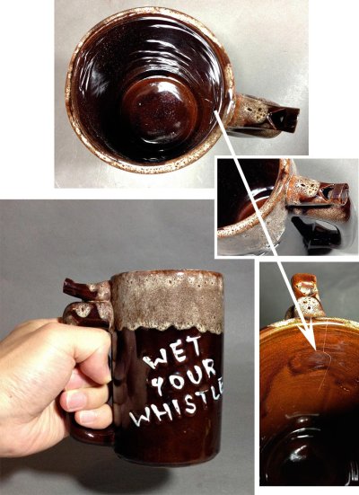 画像2: 1950's "Whistle For Your Beer" Mug Cup