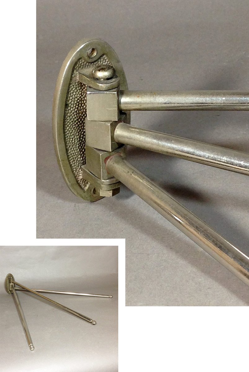 画像1: 1920-40's "3-Swing Arm" Towel Rack (1)
