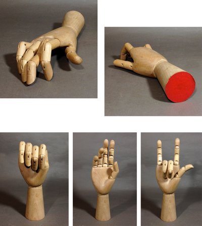 画像1:  "Mechanical" Wood Hand
