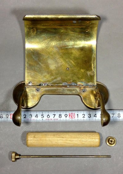 画像3:  1910-1920's "TOILET" Brass Paper Holder