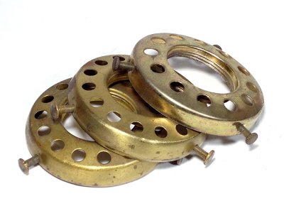 画像1: 1920-30's Brass Shade fitters light fixture parts 【1個】