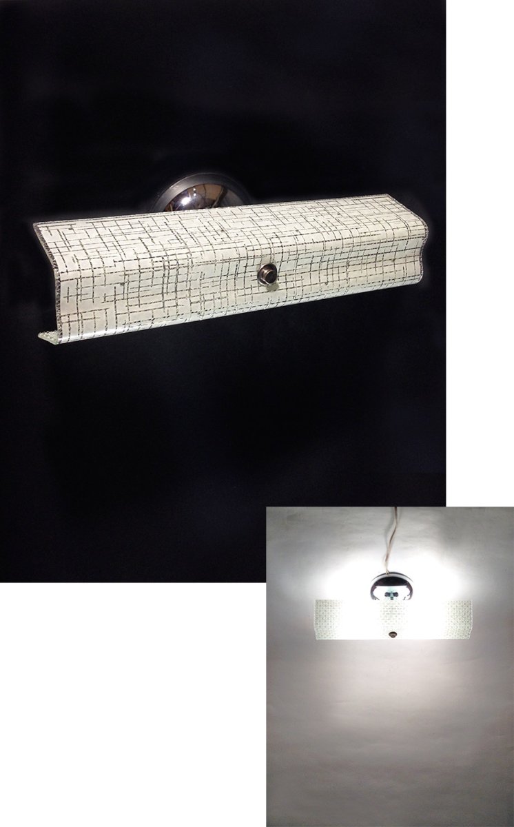 画像1:  1950-60's "Atomic Shade" Bathroom Sconce【Dead-Stock】 (1)