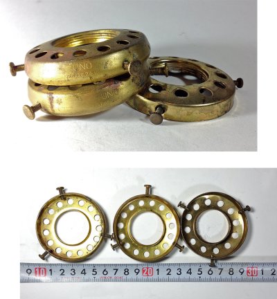 画像2: 1920-30's Brass Shade fitters light fixture parts 【1個】