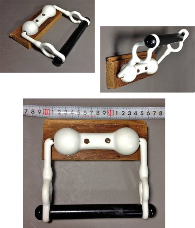 画像3:  1920-40's "Dog Bone" Toilet Paper Holder