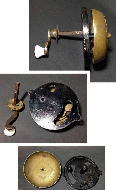 画像1: 1860's "Cast Iron＆Brass" Loud Doorbell