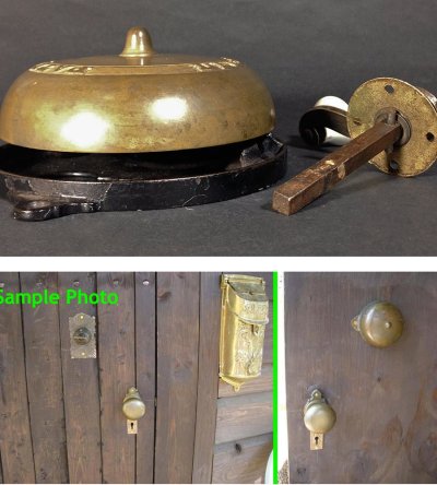画像3: 1860's "Cast Iron＆Brass" Loud Doorbell