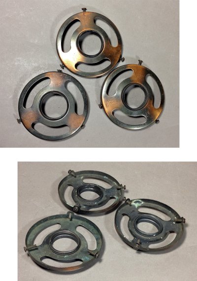 画像2: 1900-20's "HUBBELL" Shade fitters light fixture parts　【大径】