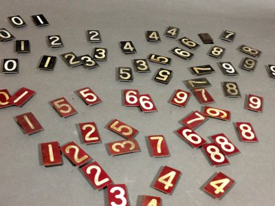 画像3: Lot of old Magnetic Numbers "0〜9" complete sets