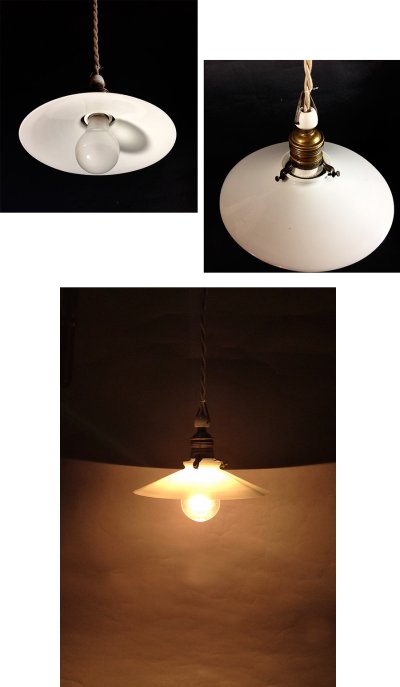 画像2: German-Deco "Milk Glass" Pendant Lamp
