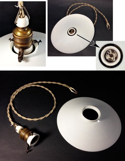 画像3: German-Deco "Milk Glass" Pendant Lamp