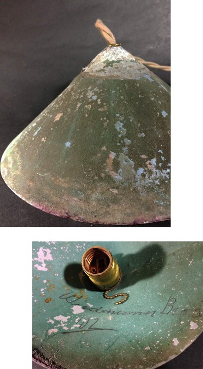 画像3: "Shabby" Hand-made Reflector Pendant Lamp