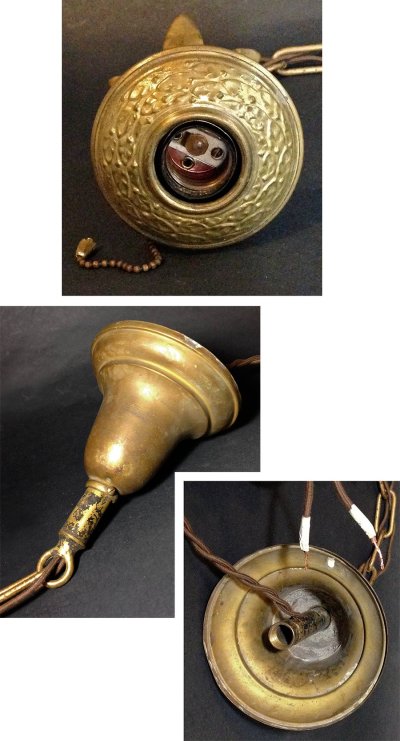 画像2: 1920-30's "Flower Petal" Chain Pendant Lamp