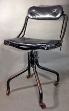 画像1: 1920-30's "Machine age" Swivel Desk Chair (1)