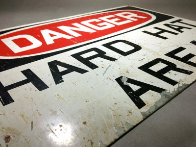 画像1: 1950-70's "DANGER" Warning Sign