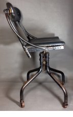 画像2: 1920-30's "Machine age" Swivel Desk Chair (2)