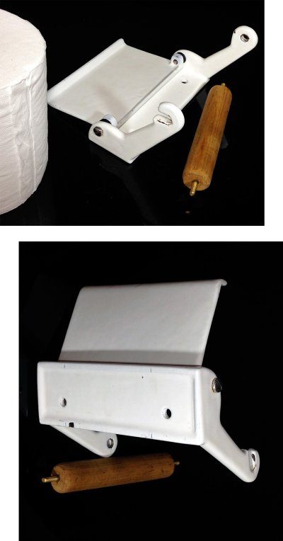 画像3: 1920-30's German-Deco "Cast-Iron" Toilet Paper Holder