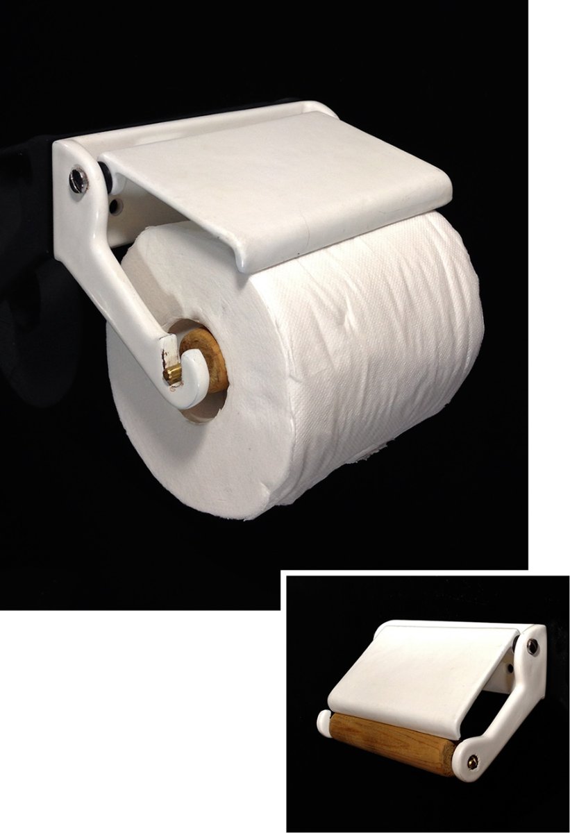 画像1: 1920-30's German-Deco "Cast-Iron" Toilet Paper Holder (1)