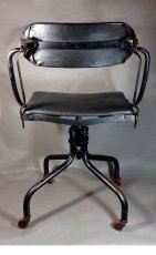 画像4: 1920-30's "Machine age" Swivel Desk Chair (4)