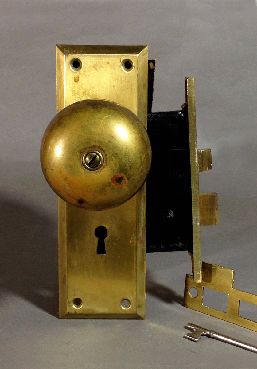 画像5: Early 1900's "COMBINATION" Door Knob & BELL 【Complete】 (5)