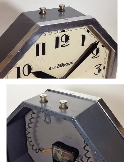 画像1: 1930's French "BRILLIE" Octagon Wall Clock