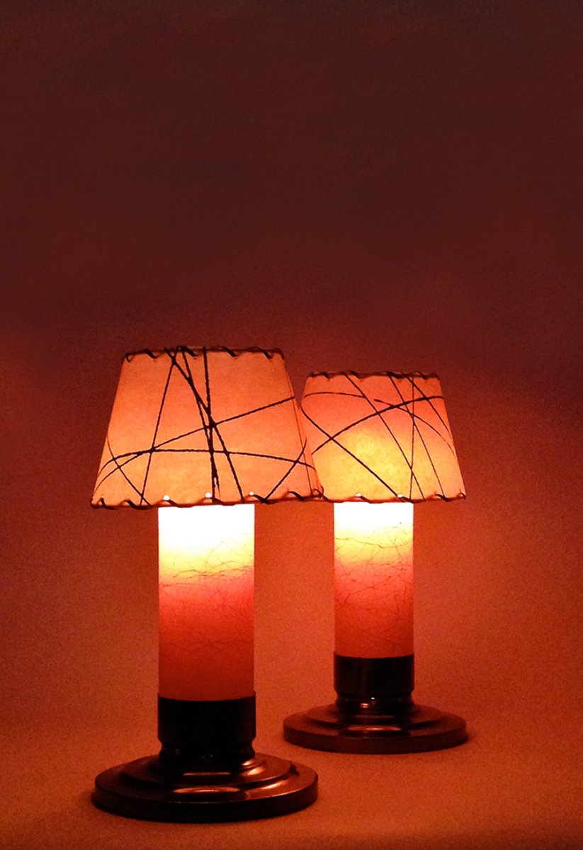 画像2: 1950's Pair of "Push up" Candle Holders (2)