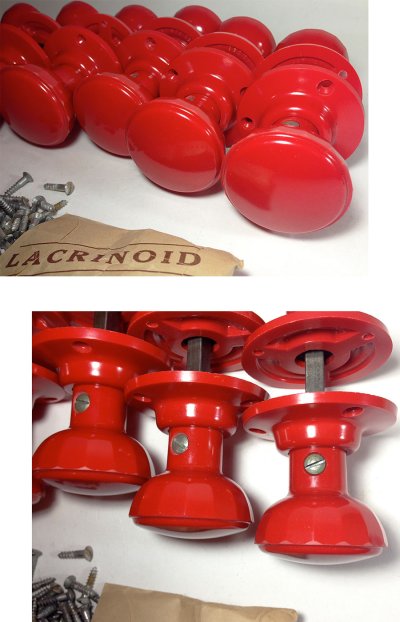 画像2: -＊ラスト1セット＊-  1940-50's British Made "Red Doorknob"【Dead Stock】