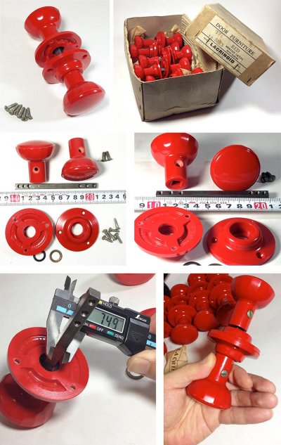 画像3: -＊ラスト1セット＊-  1940-50's British Made "Red Doorknob"【Dead Stock】