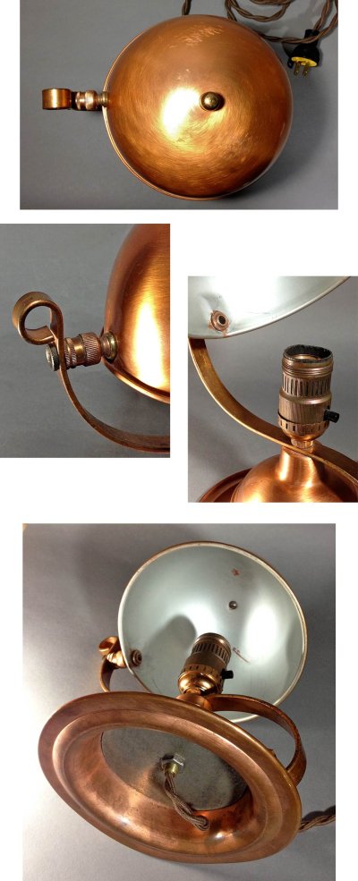 画像3: 1930-40's "Copper" Table Lamp