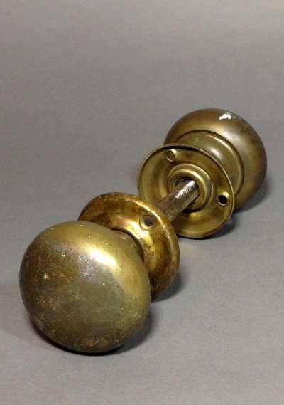 画像1: "Brass" Steel Doorknob