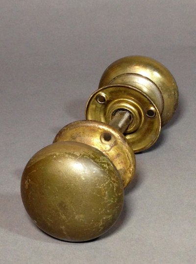 画像1: "Brass" Steel Doorknob