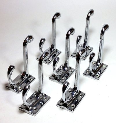 画像1: 1950's Chromed  "Double" Hooks【7-sets】