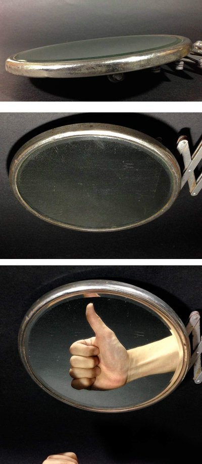 画像3: 1920's "BEVELED-Mirror" Accordion Shaving Mirror