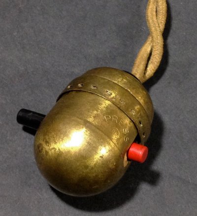 画像1: 1930's Brass Pendant Light Switch