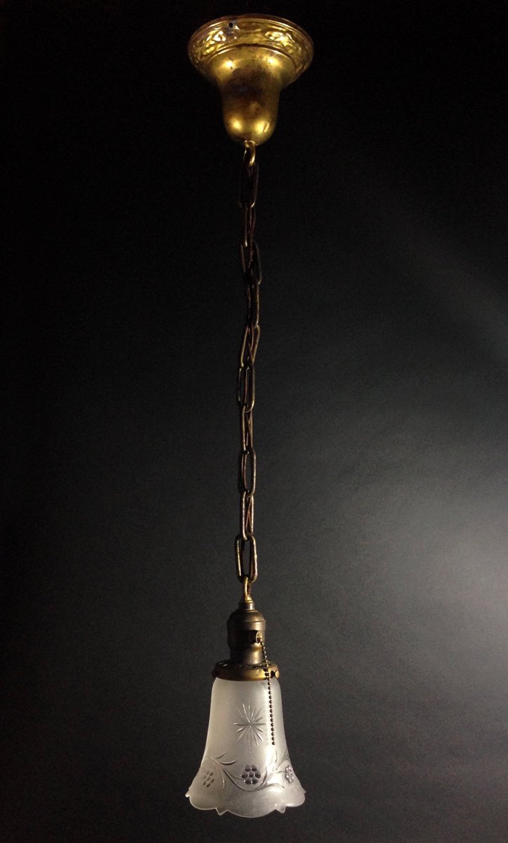 画像1: 1920-30's Chain Pendant Lamp (1)