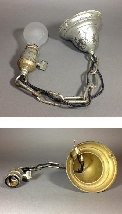 画像1: 1920-30's Chain Pendant Lamp