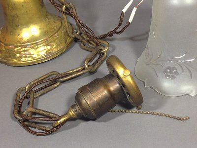 画像3: 1920-30's Chain Pendant Lamp