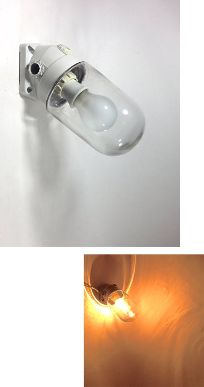 画像1: 1940-70's Art Deco【Glass＆Bakelite】Wall Light