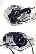 画像3: - 実働品 - 1940's U.S.ARMY "2-Way" Chromed Telephone【BLACK × SILVER】 (3)