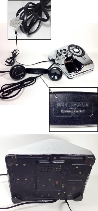 画像2: - 実働品 - 1940's U.S.ARMY "2-Way" Chromed Telephone【BLACK × SILVER】