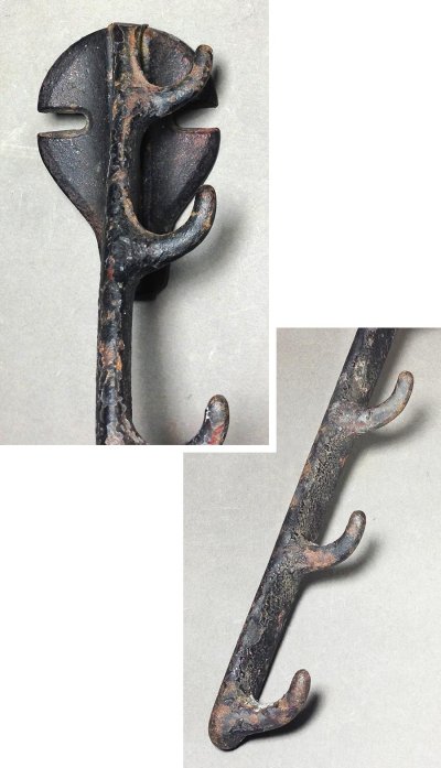 画像2: 1800-Early 1900's "Shabby Iron" Hanger Rack