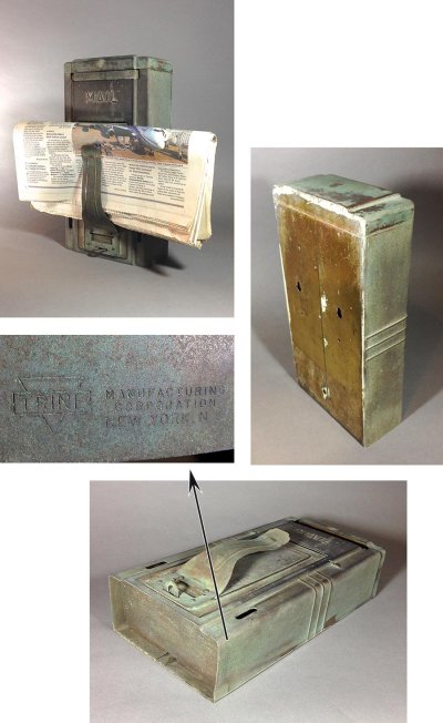 画像3: 1930-40's "SHABBY" Wall Mount Mail Box