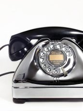 画像1: - 実働品 - 1940-early 1950's U.S.ARMY Chromed Telephone　【BLACK × SILVER】 (1)