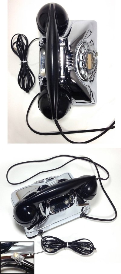 画像2: - 実働品 - 1940-early 1950's U.S.ARMY Chromed Telephone　【BLACK × SILVER】